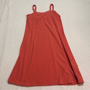 TITLE NINE‎ Sleeveless Athletic Dress Zip Pockets Size Small S Solid Shelf Bra